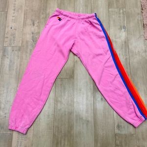 Size medium/ pink aviator nation sweatpants